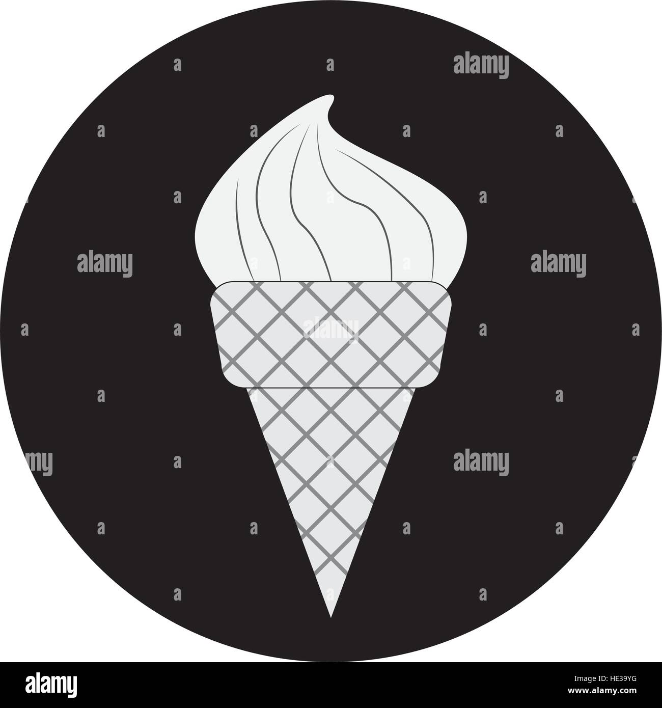 ice cream icon over white background. vector illustration Stock Vector ...