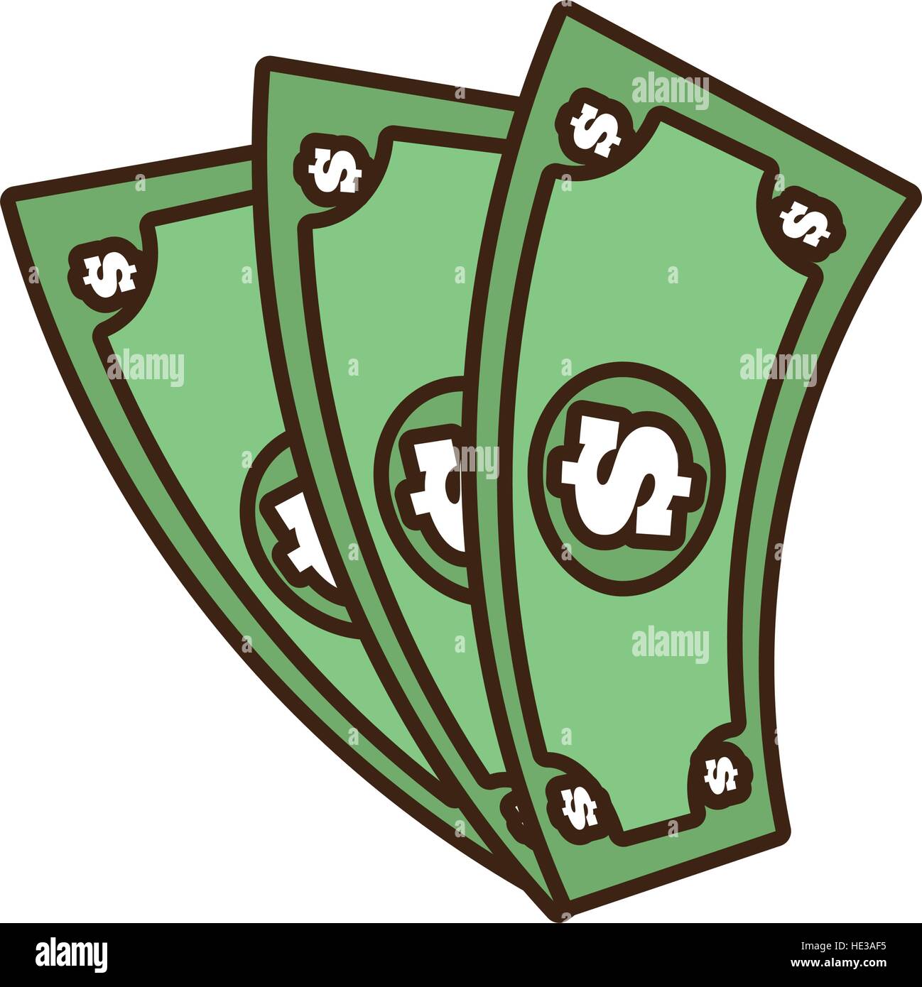 Download cartoon money bills dollar cash vector illustration eps 10 ...