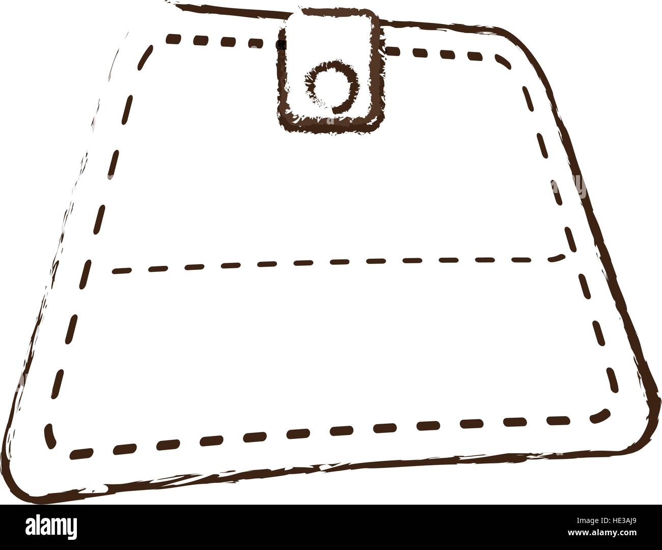 Wallet Save Money Icon Sketch Stock Vector Art - 