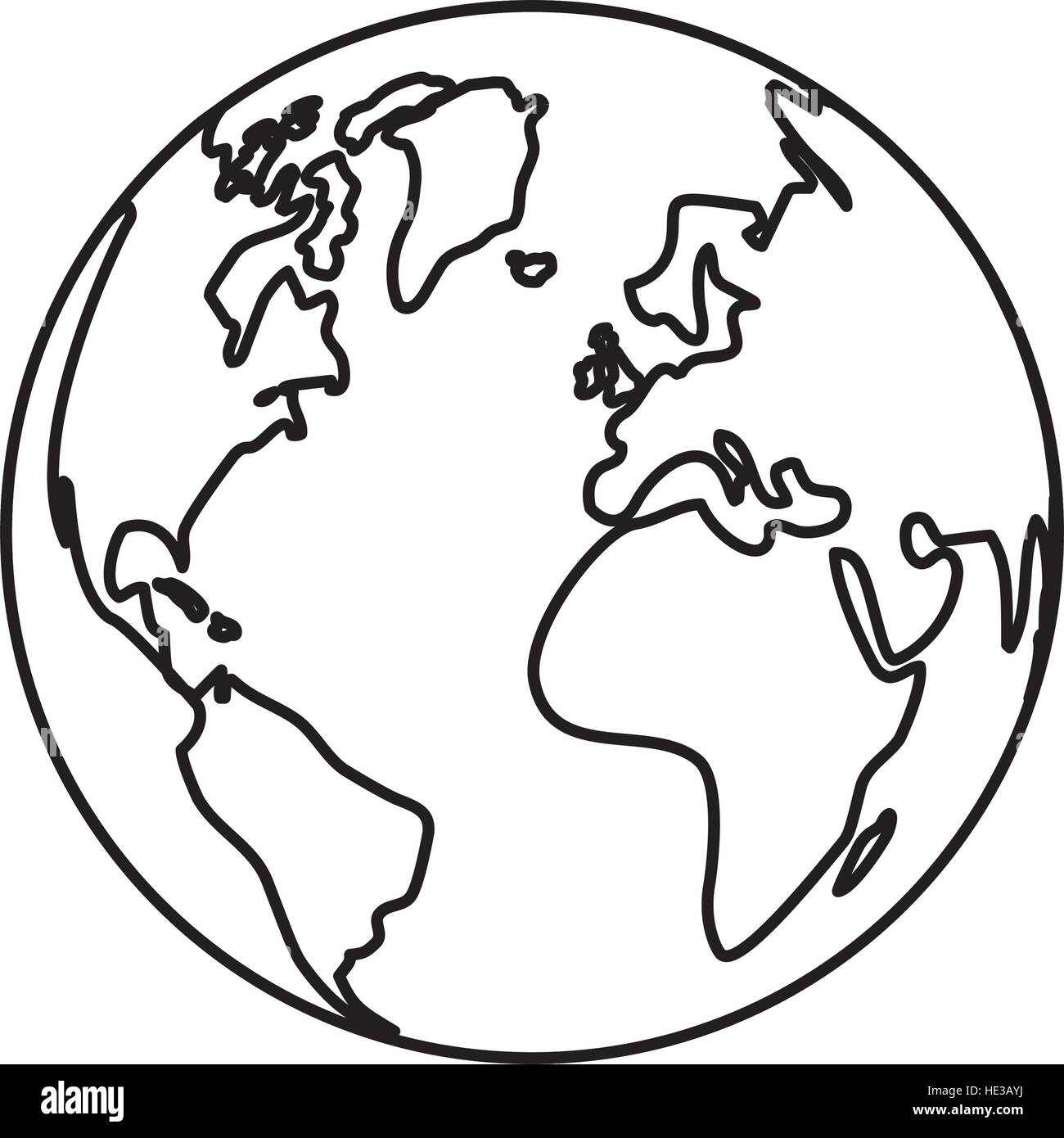 World earth map Stock Vector Image & Art - Alamy