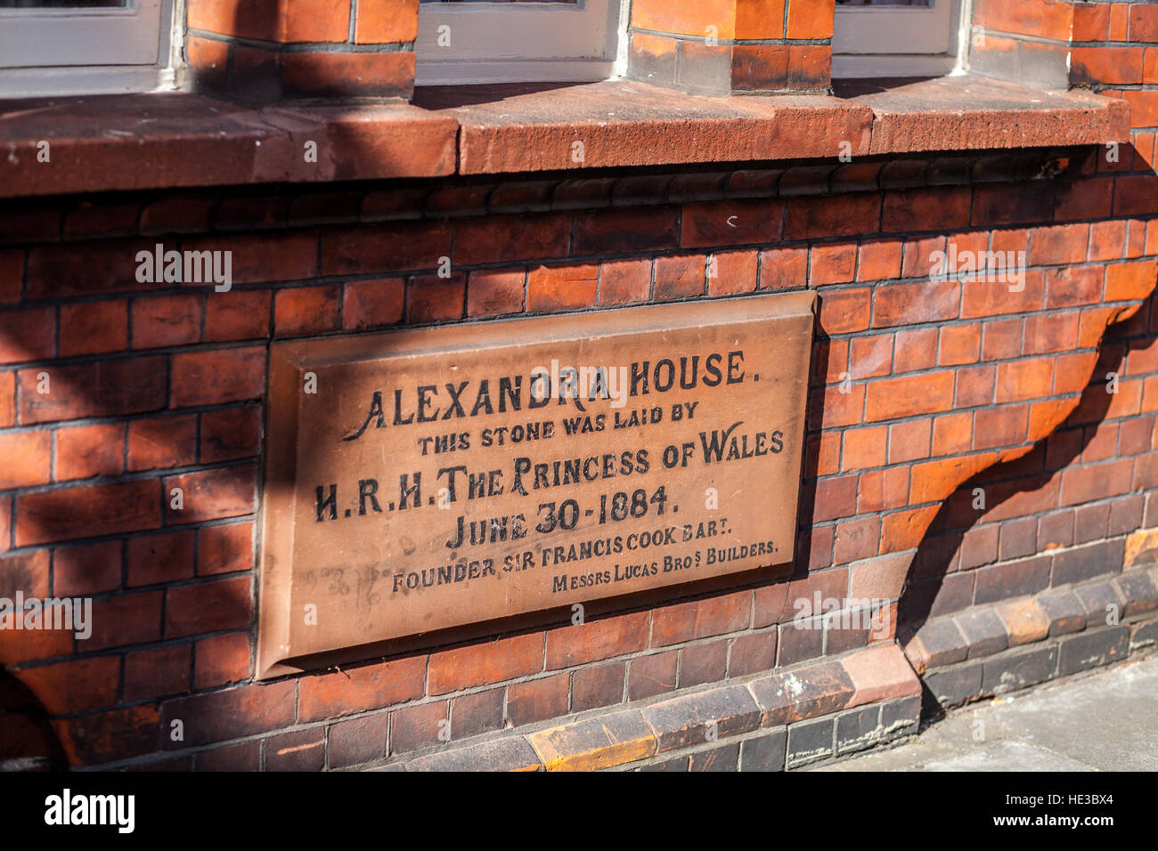 London UK, Queen Alexandra's House sign indicator Stock Photo Alamy