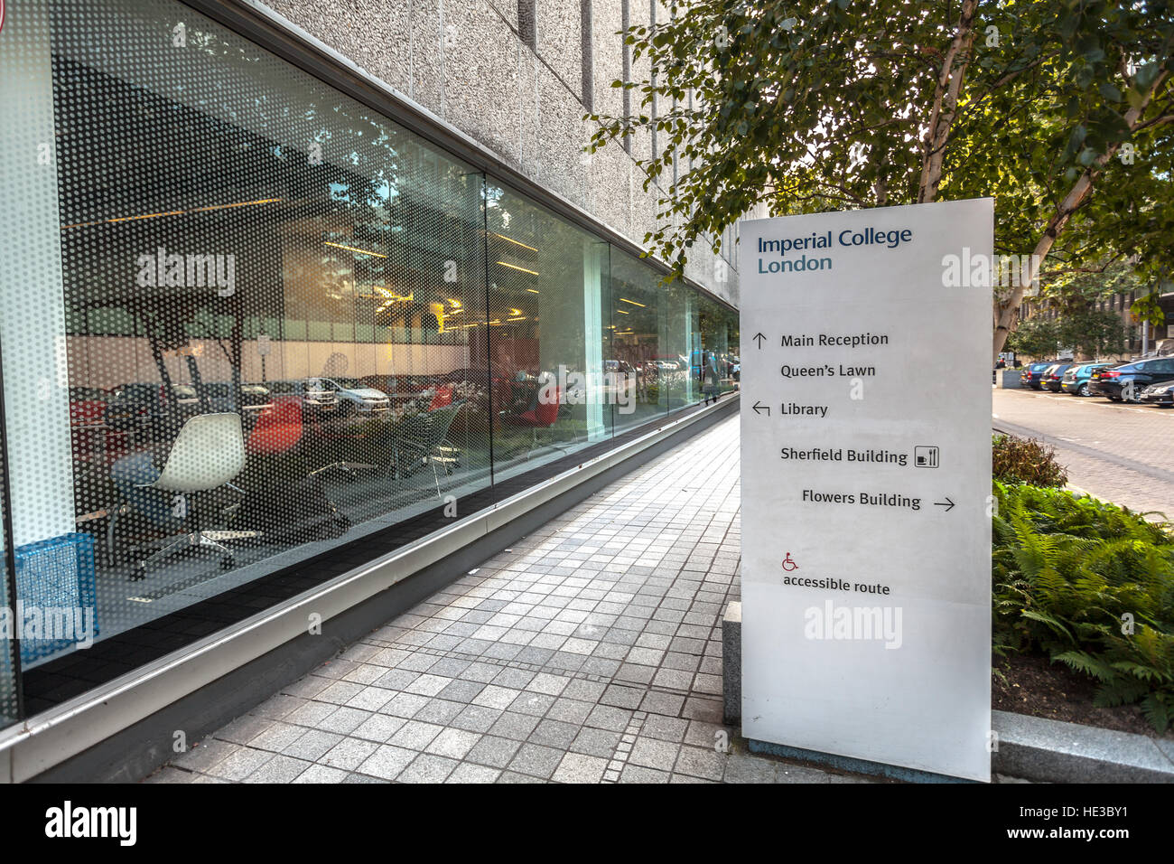 London Uk Imperial College London Panel Indicator Stock Photo Alamy
