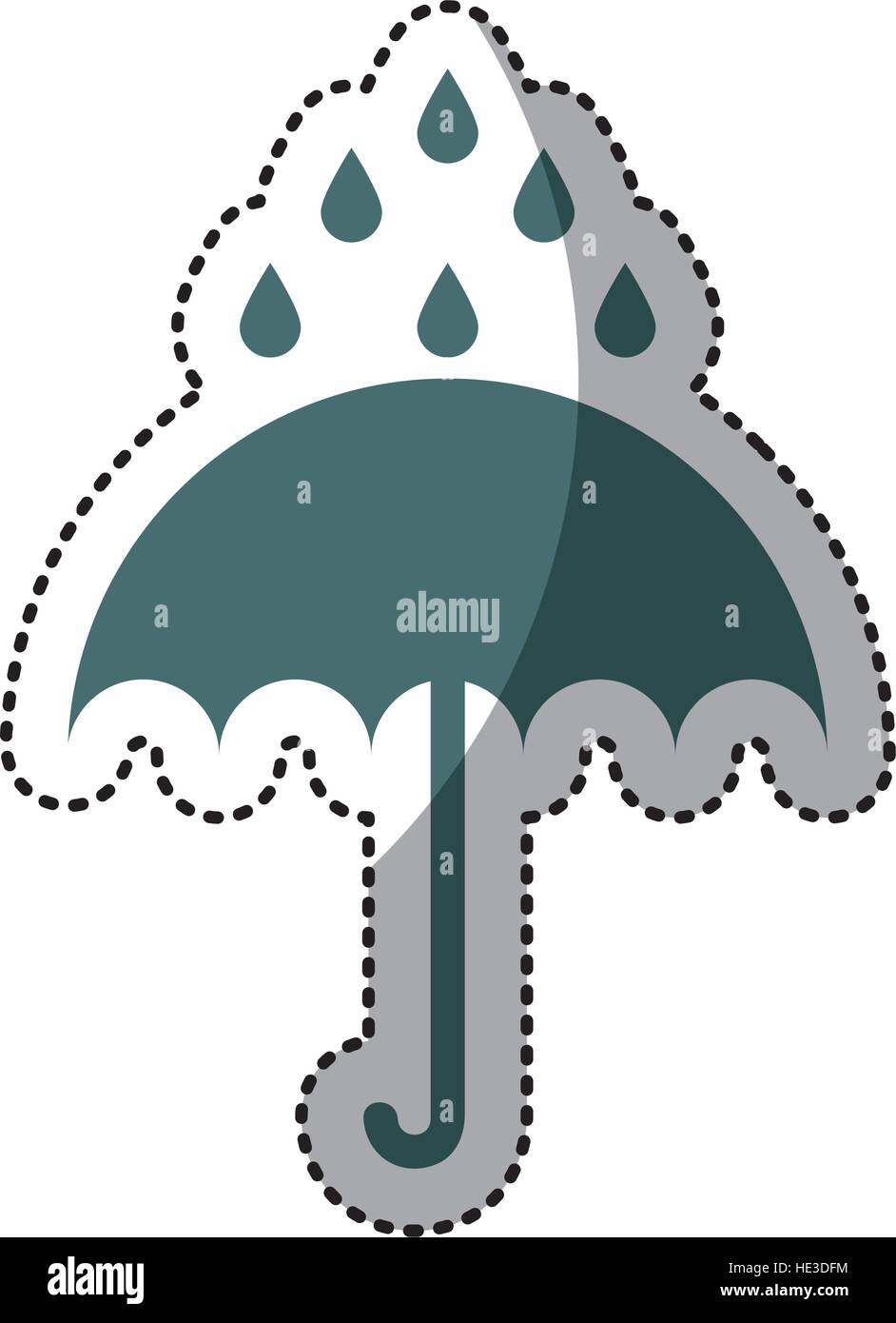 umbrella protection isolated icon vector illustration design Stock ...