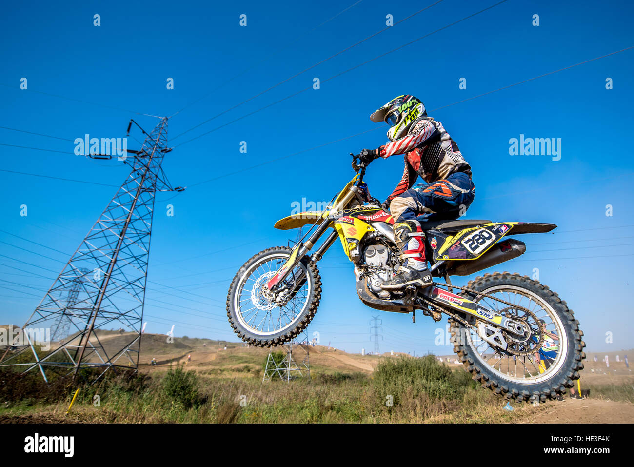 Motorocross Rider motocross rider in the race Stock Photo - Alamy