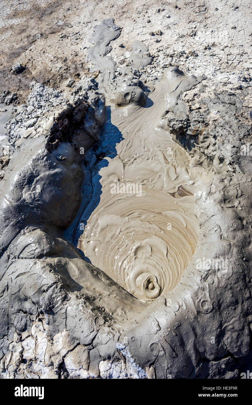 Mud volcano crater in Gobustan, Azerbaijan Stock Photo - Alamy