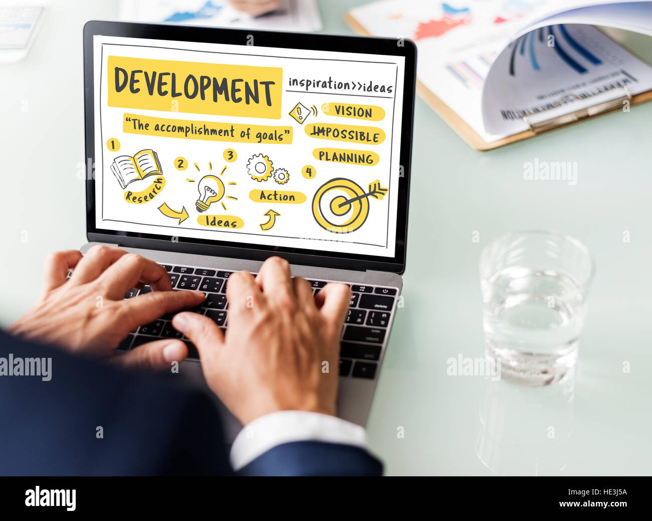 Development Achievement Improvement Success Concept Stock Photo - Alamy