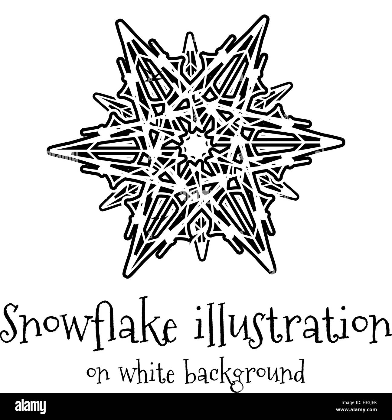 Snowflake image Black and White Stock Photos & Images - Alamy