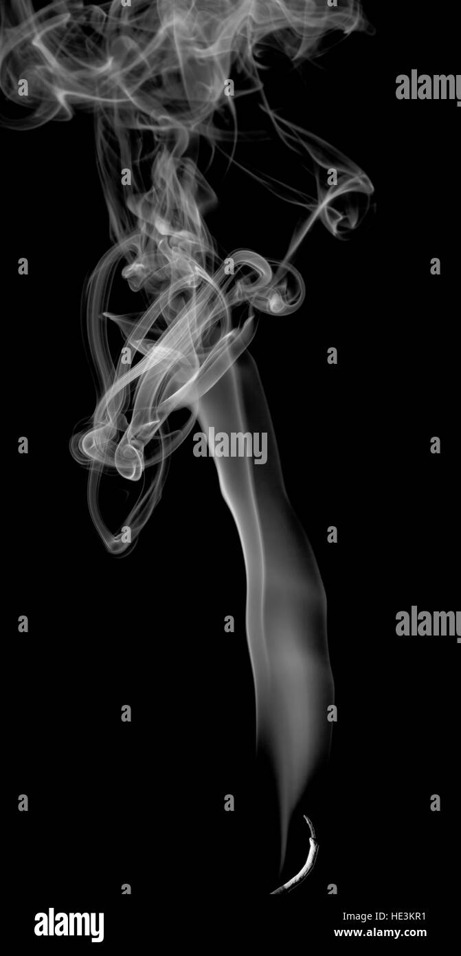 Abstract light smoke on a dark background Stock Photo - Alamy