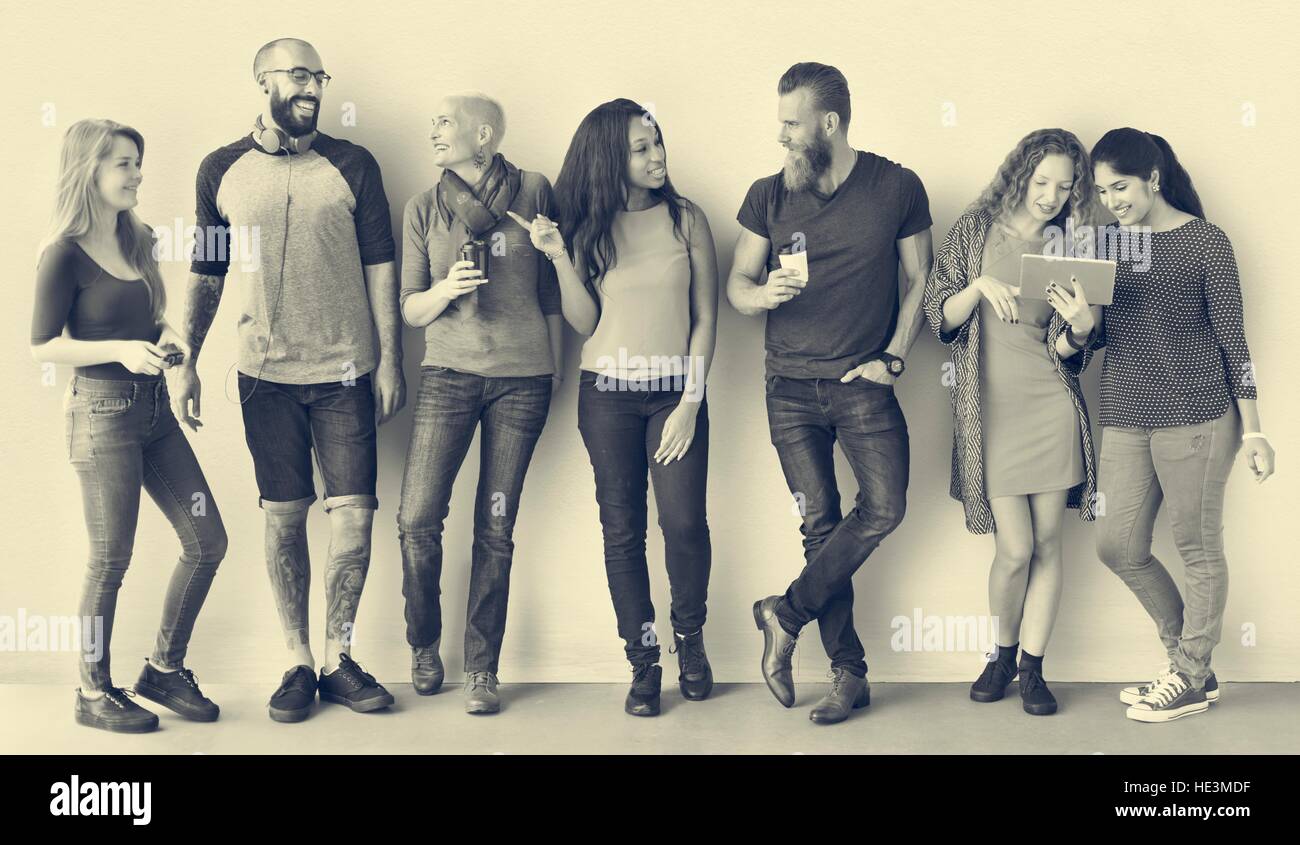 Diverse Group of People Community Togetherness Concept Stock Photo - Alamy