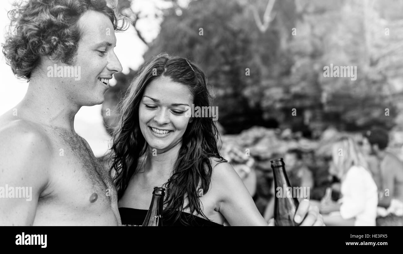 Women bikini beach Black and White Stock Photos & Images Alamy