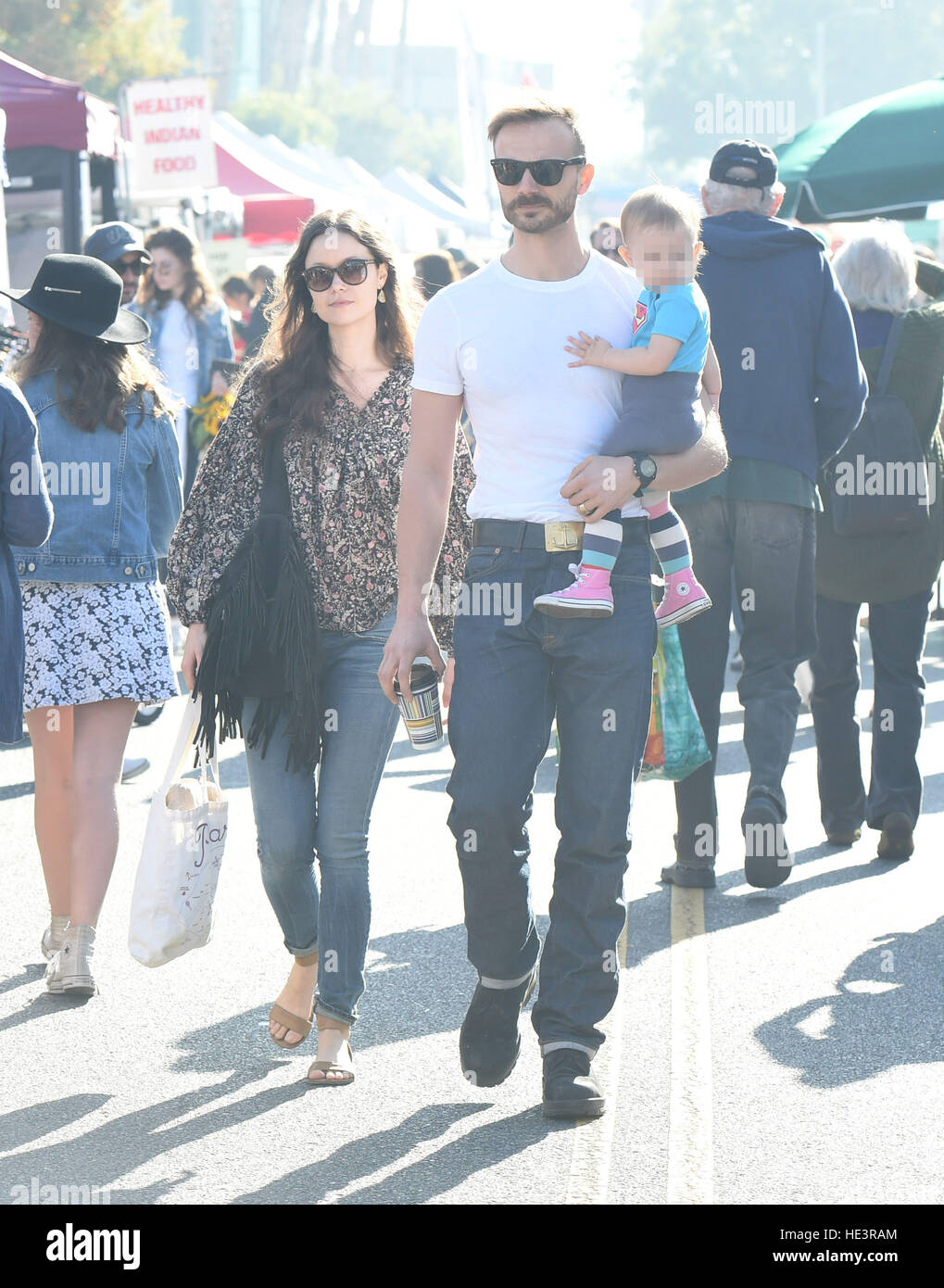 Summer Glau and her husband Val Morrison and their daughter Milena