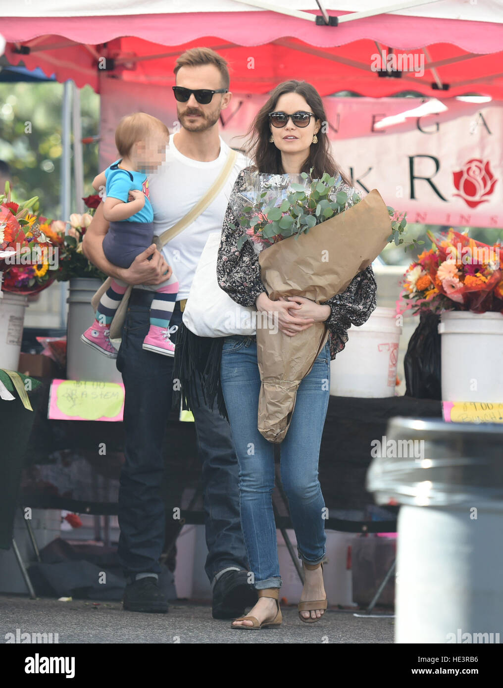 Summer Glau and her husband Val Morrison and their daughter Milena