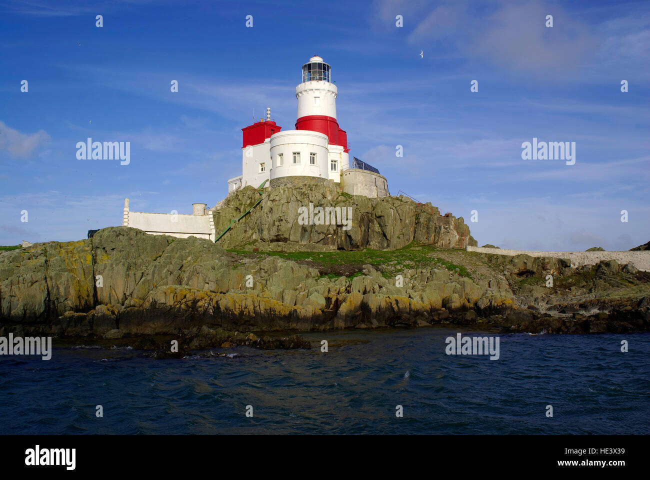 Skerries Lighthouse, Anglesey, North Wales Stock Photo Alamy