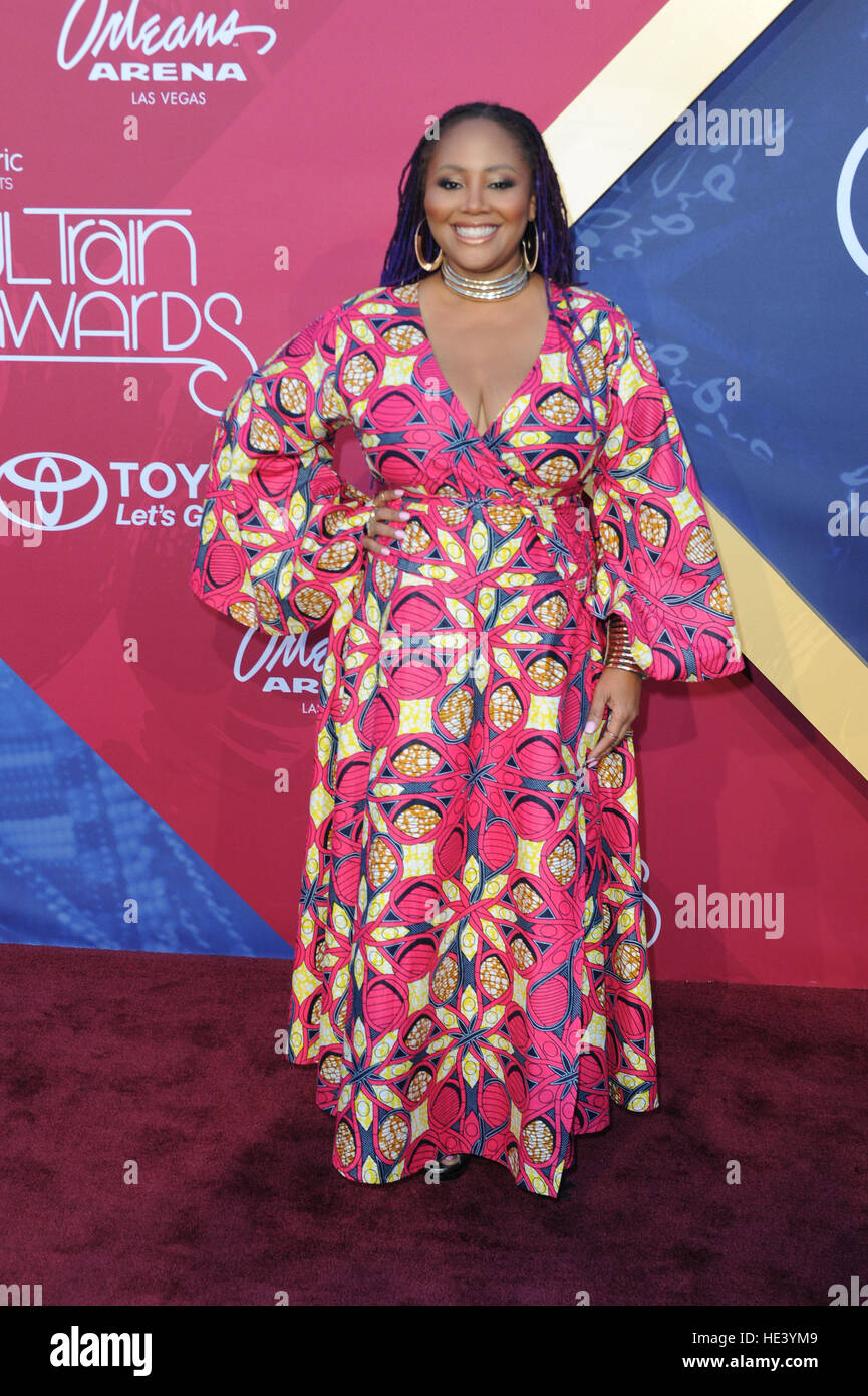 Celebrities, guests, and honorees arrive to the Soul Train Music Awards at The Orleans Arena in Las Vegas  Featuring: Lalah Hathaway Where: Las Vegas, Nevada, United States When: 06 Nov 2016 Stock Photo