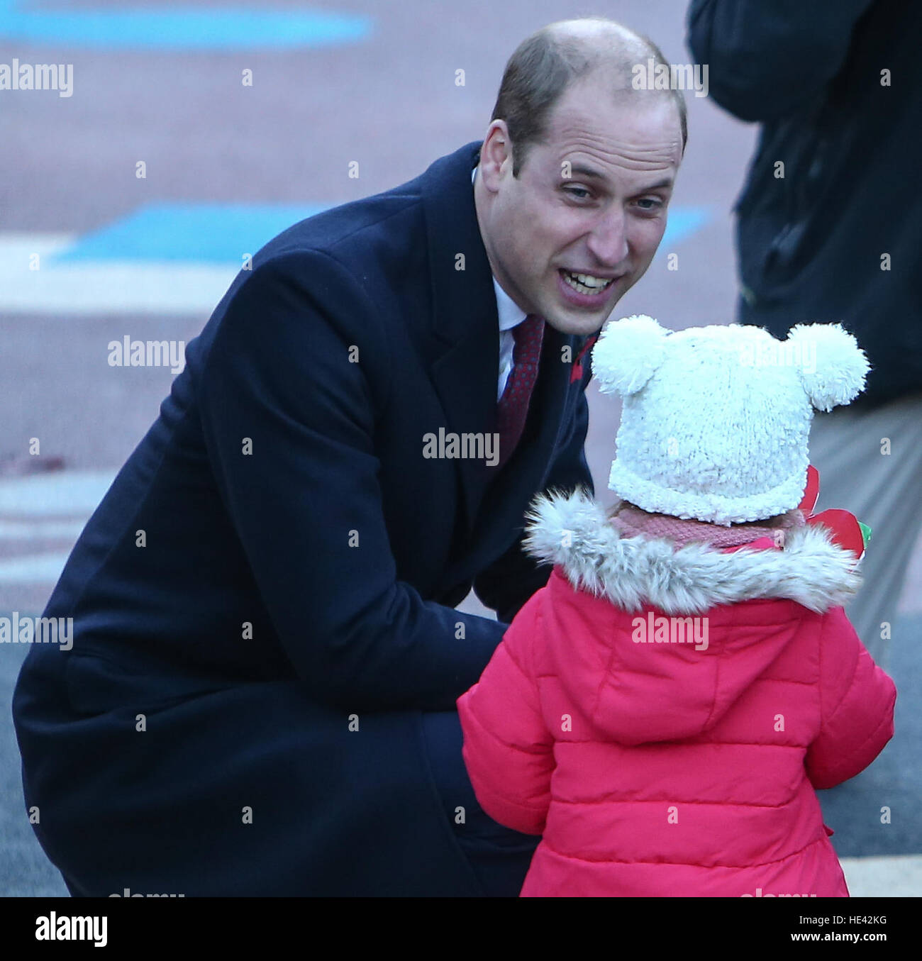 Prince William, Duke of Cambridge, as president of Fields in Trust, visits Kensington Memorial Park to officially mark the dedication of the park by the Royal Borough of Kensington and Chelsea to the Centenary Fields programme  Featuring: Prince William, Stock Photo