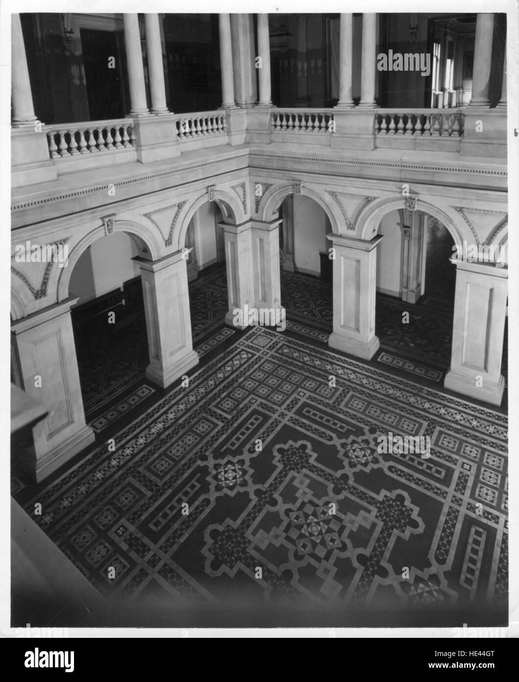 A historic photograph capturing the Rotunda of Osgoode Hall in Toronto ...