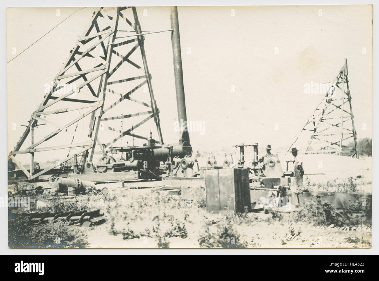 White Rock Creek & Res Cableway Hoist Stock Photo Alamy