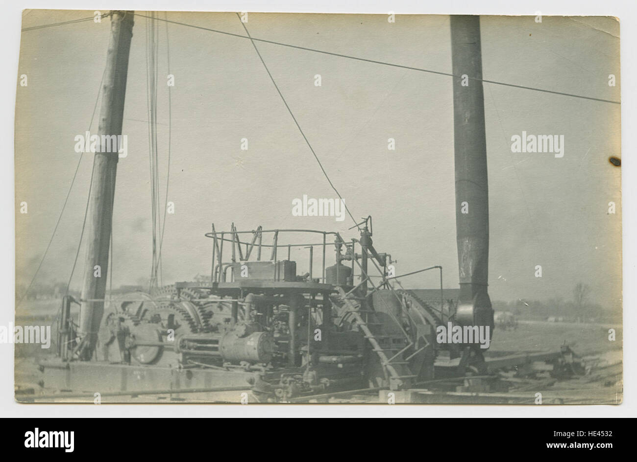 [Steam Engine for Cableway Hoist] Stock Photo Alamy