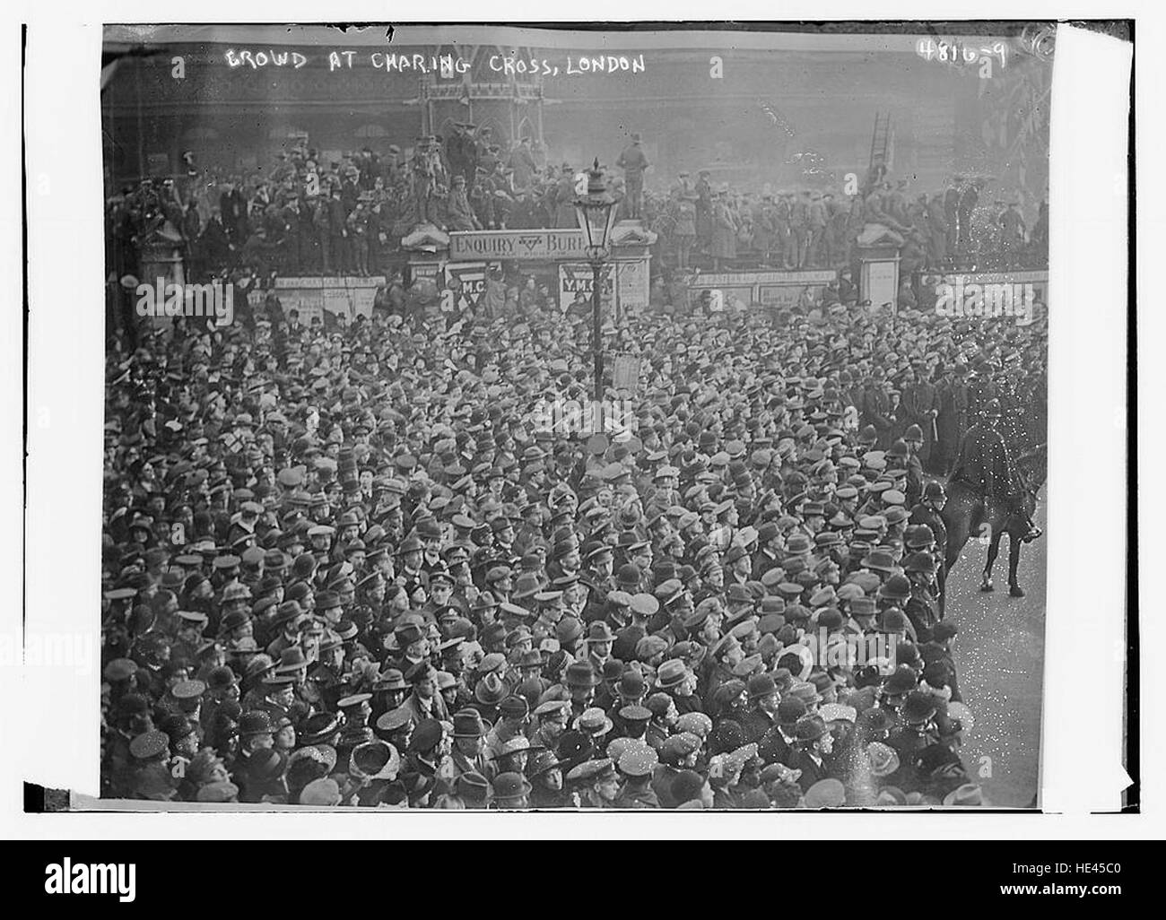 Crowd at Charing Cross, London Stock Photo Alamy