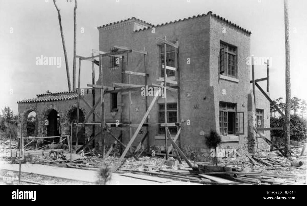 Twostory house under construction at 919 Granada Boulevard in Coral