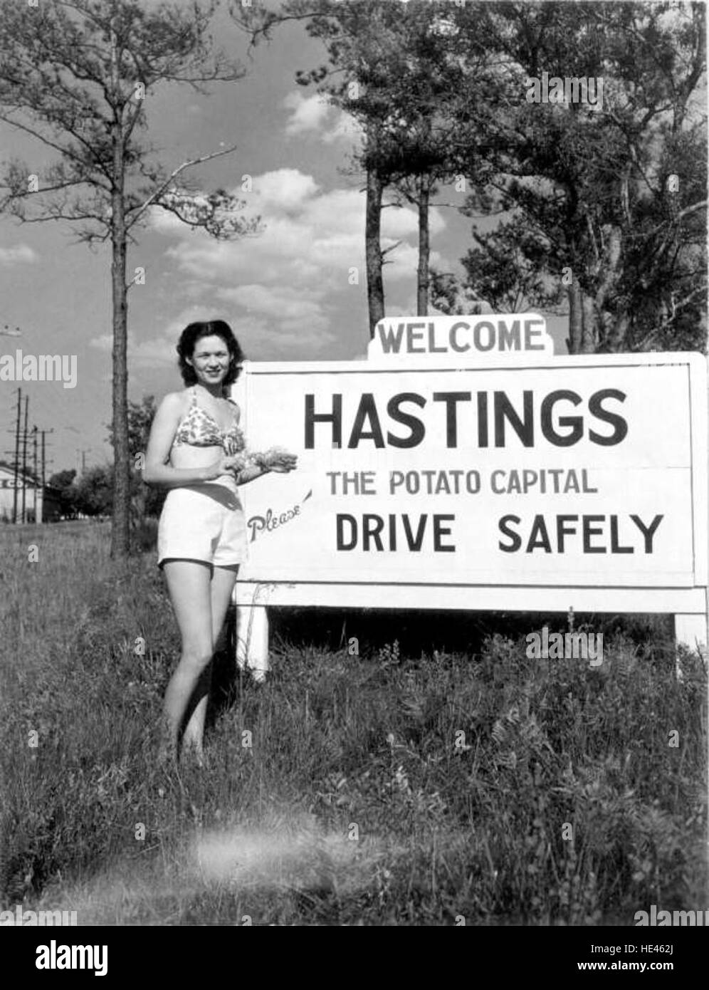 Potato Queen Peggy Davis Hastings Stock Photo Alamy