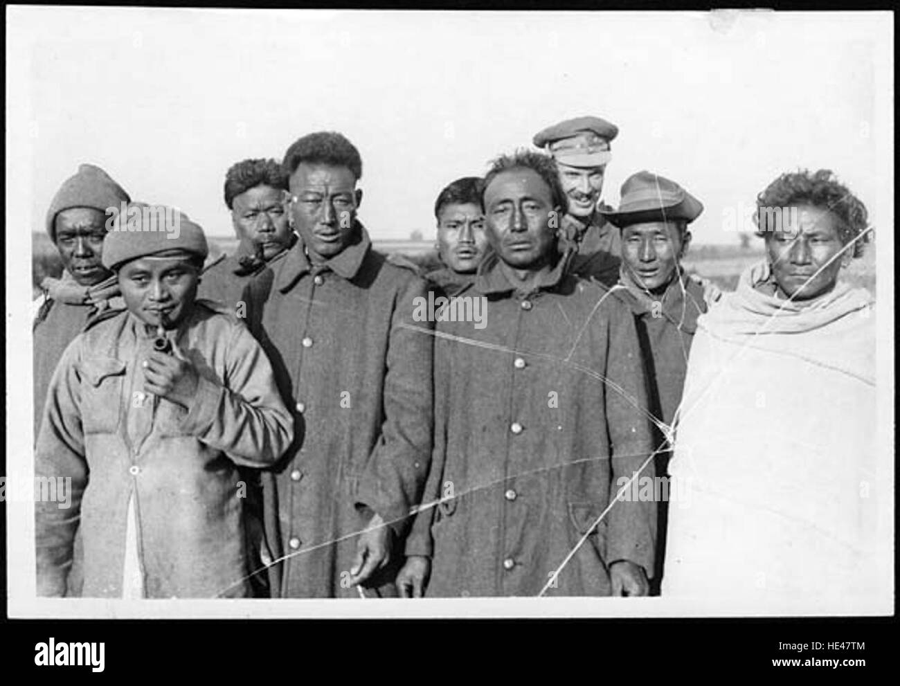 This image depicts various types of natives from the region of Manipur ...