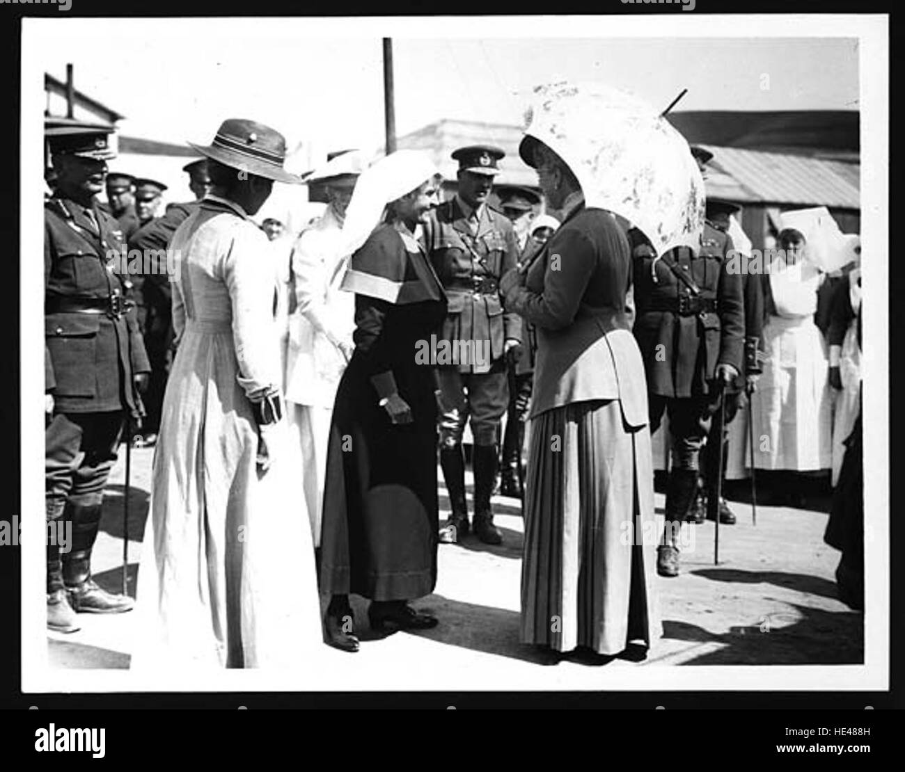 Matron-in-Chief introduces a Matron to her Majesty Stock Photo - Alamy