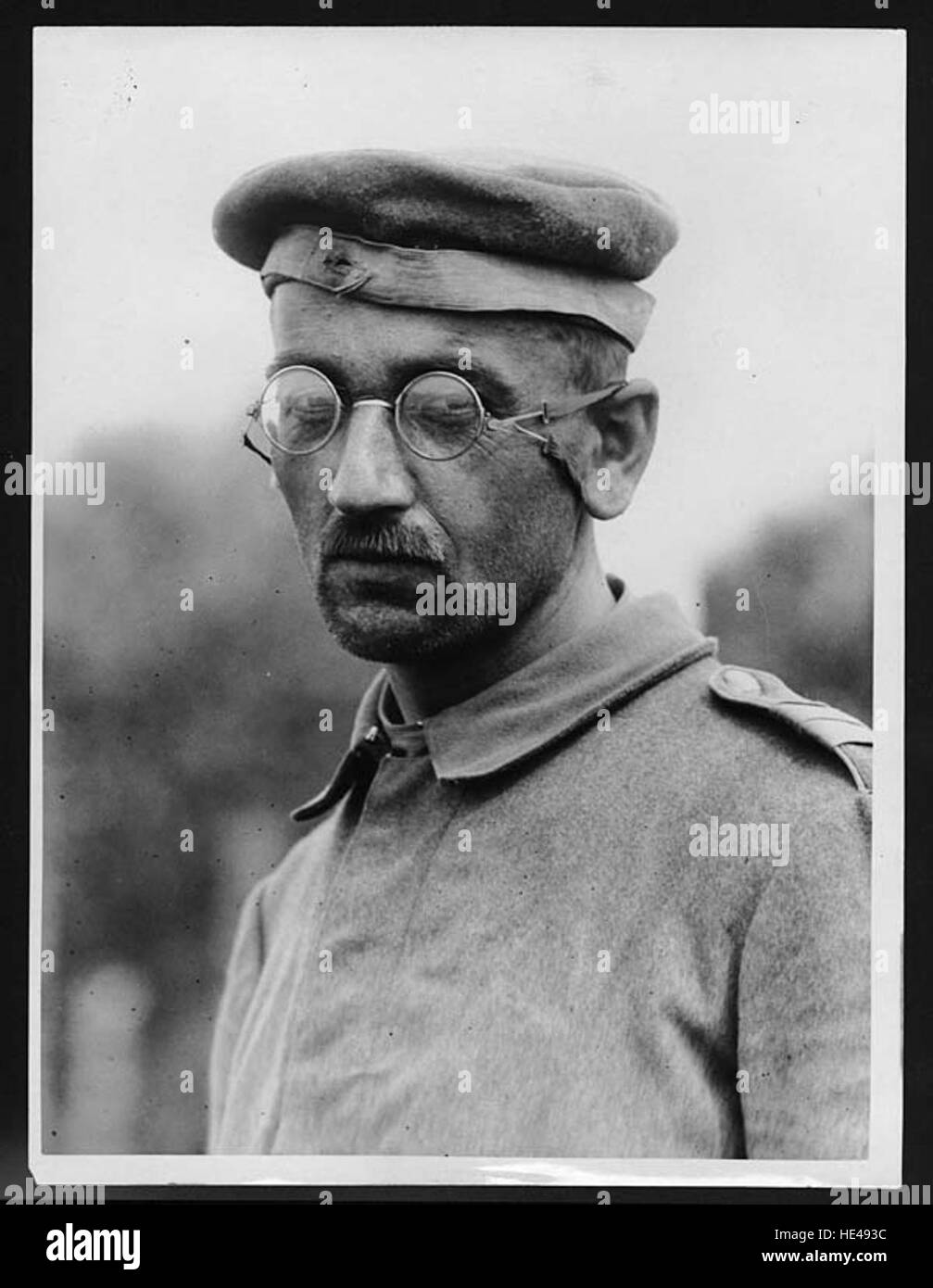 Type of German prisoner captured in the new push Stock Photo Alamy