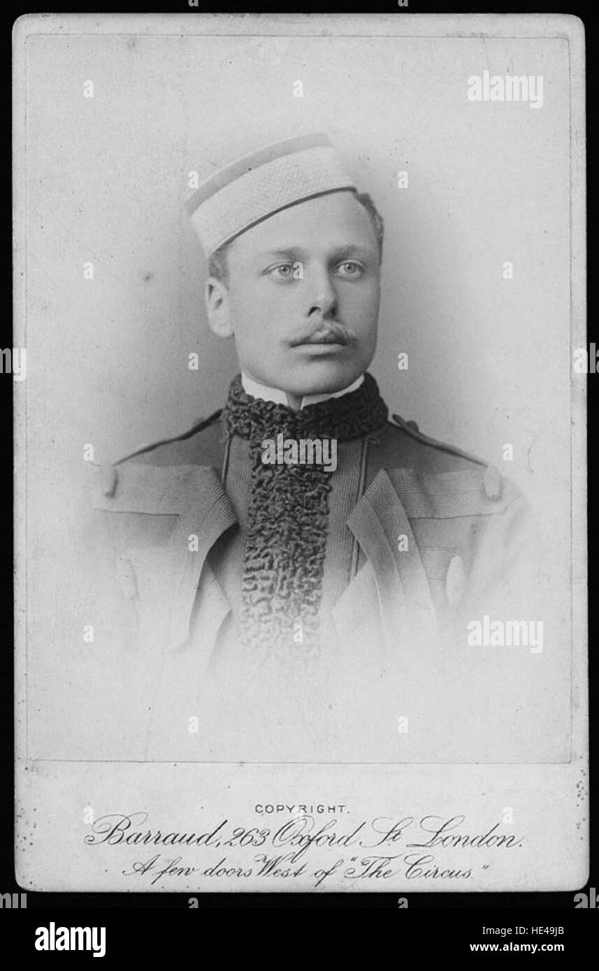 Haig in uniform on joining the Hussars Stock Photo Alamy