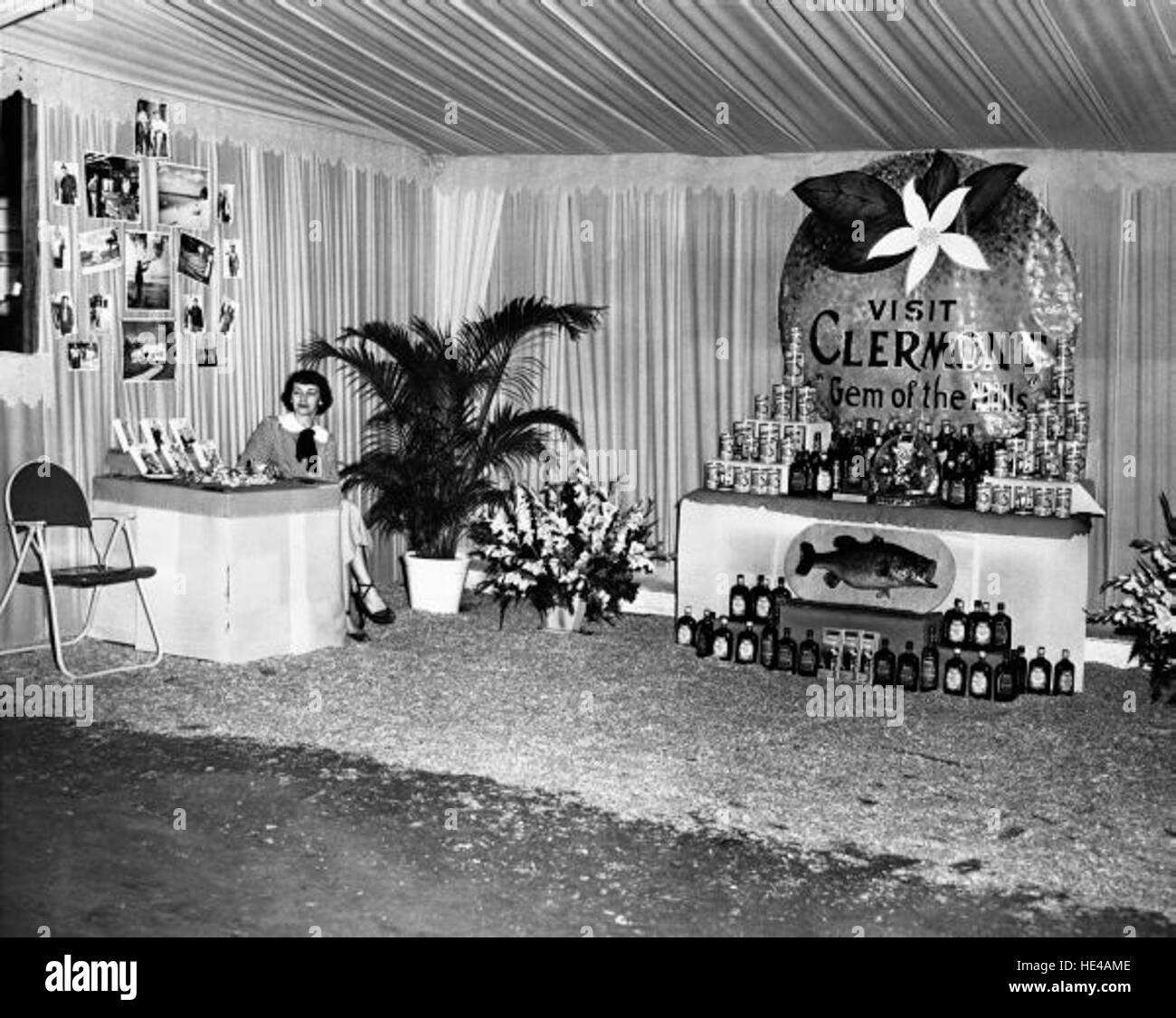 Lake County fair exhibition booth - Eustis Stock Photo