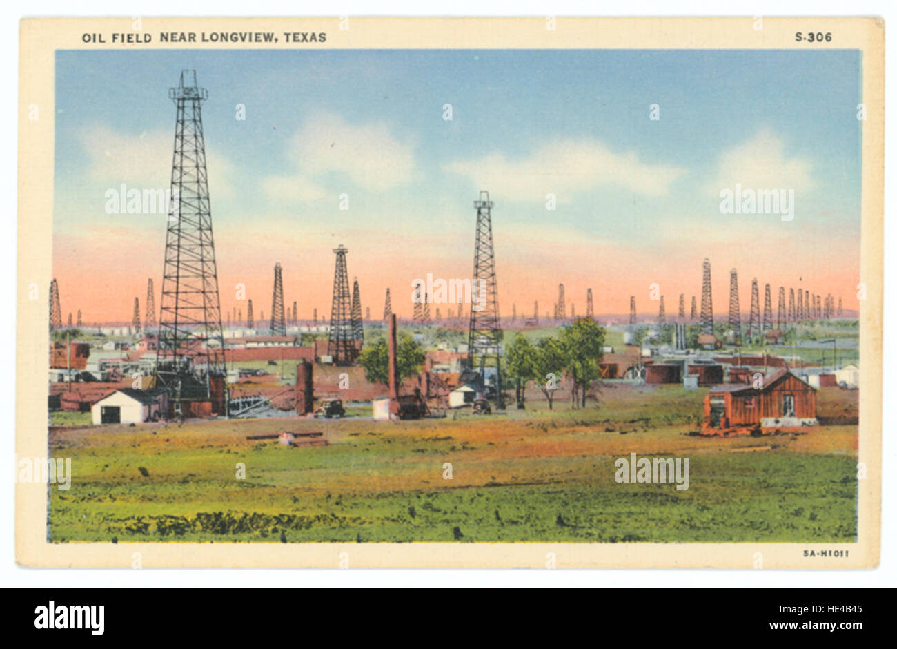 Oil Field Near Longview, Texas Stock Photo Alamy