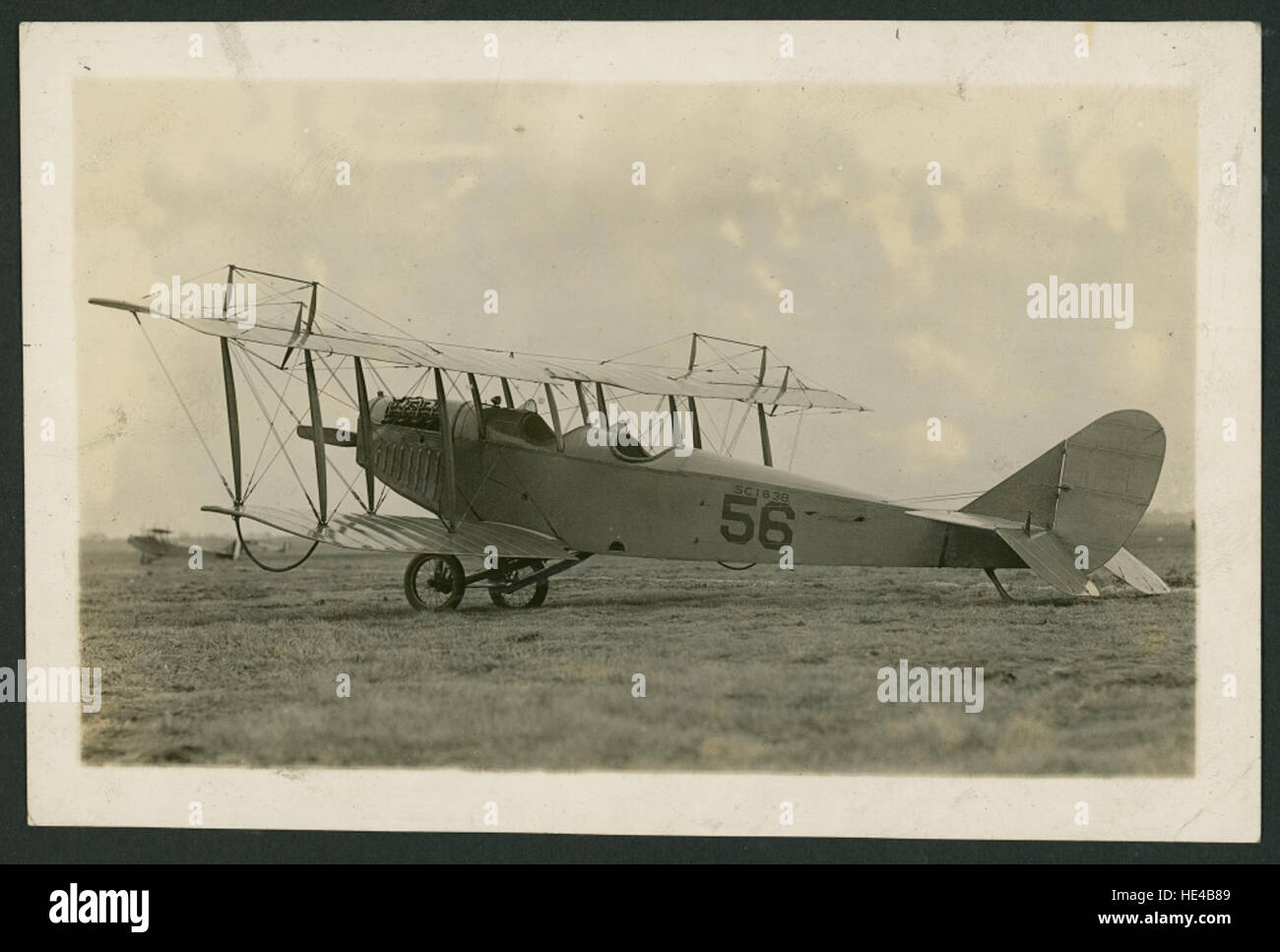 [Curtiss JN-4A, Love Field, Dallas, Texas] Stock Photo