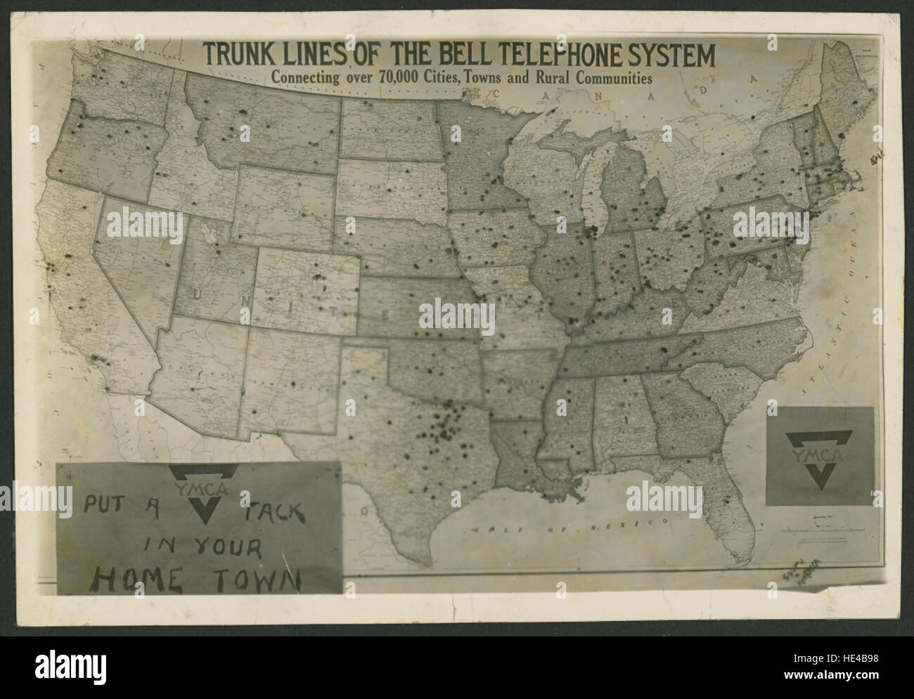 Trunk Lines of the Bell Telephone System Stock Photo Alamy