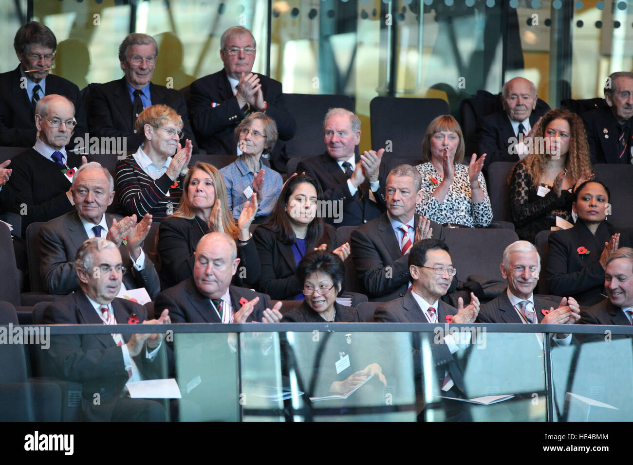 The Mayor of London, Sadiq Khan, Chairman of the London Assembly, Tony Arbour, London Assembly Members, Greater London Authority staff and representatives from key London government organisations commemorates those who served and lost their lives in the t Stock Photo