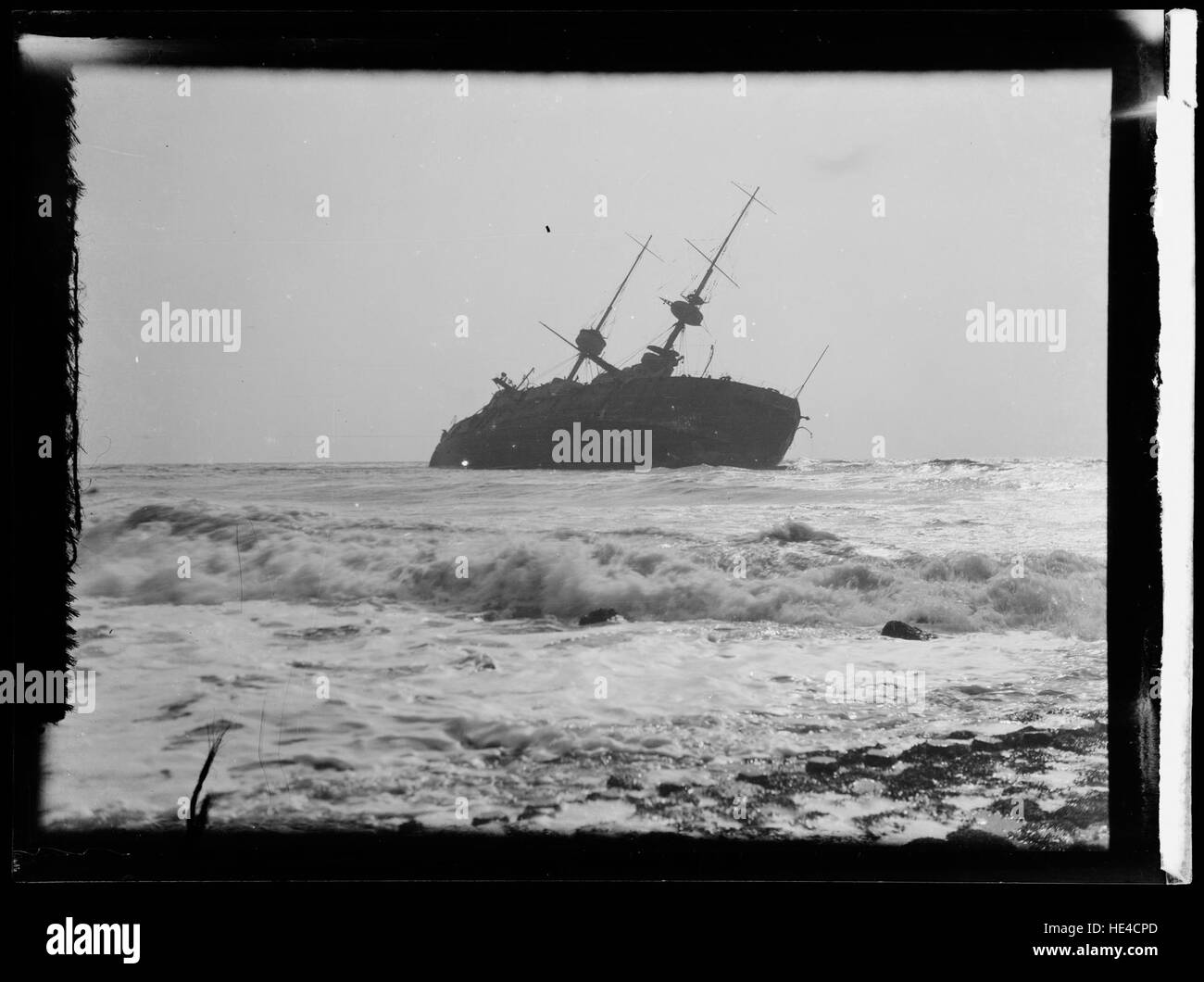 A historic photograph of HMS Prince George, a British Royal Navy ship ...