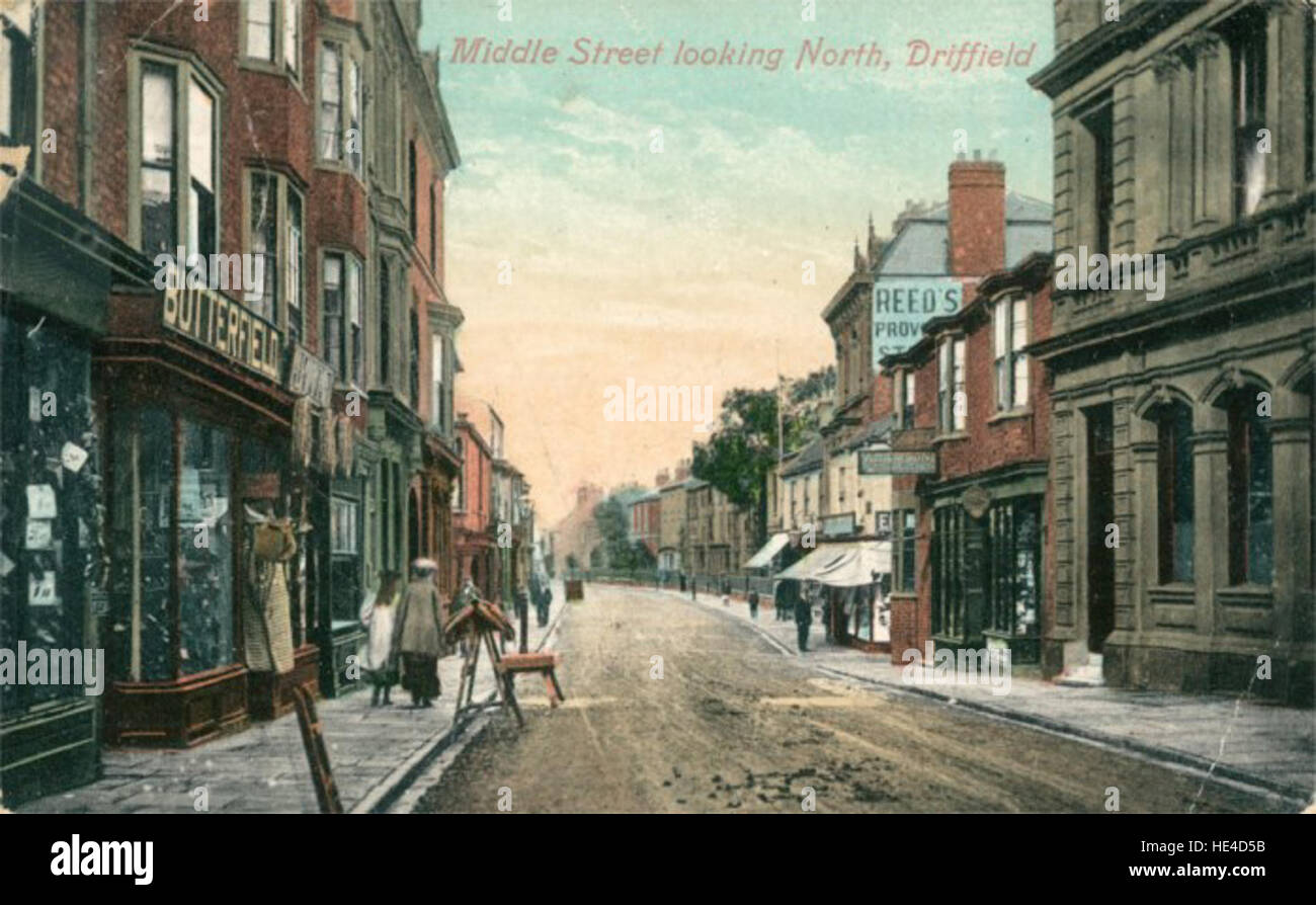 Middle Street North, Driffield 1903  PO-1-33-36 Stock Photo