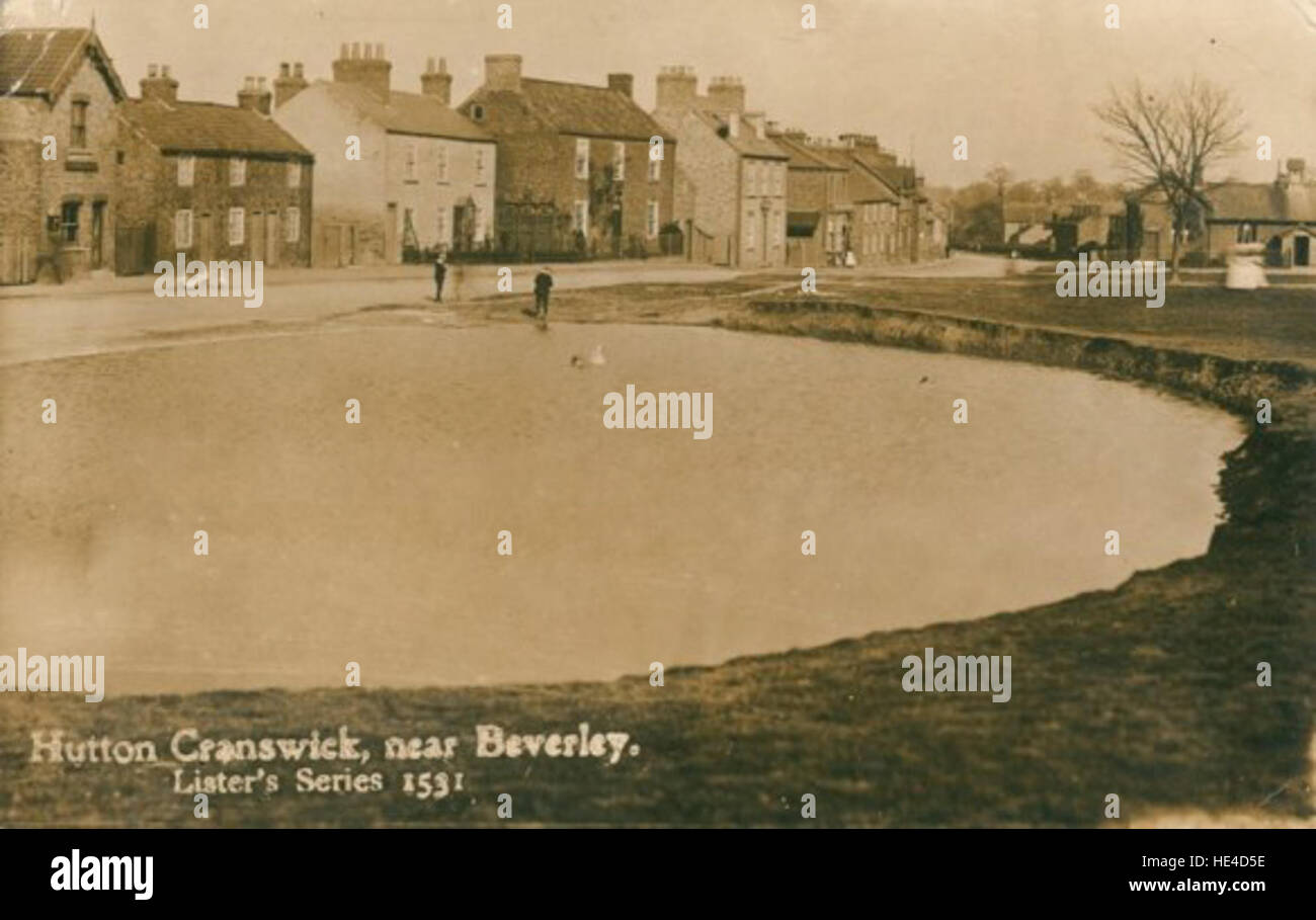 Hutton Cranswick 1909 PO1721 Stock Photo Alamy