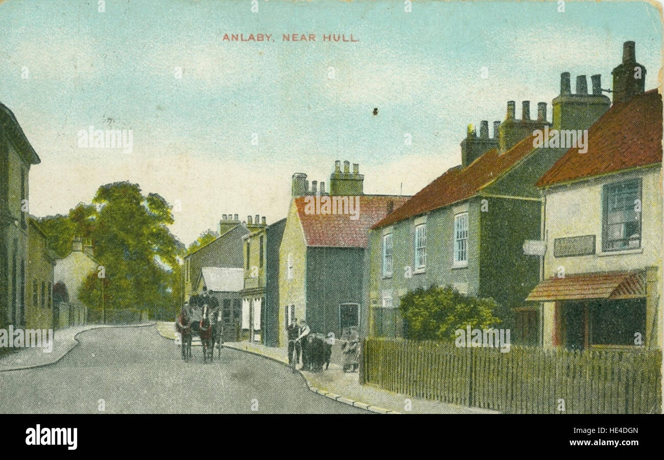 Wilson Street, Anlaby 1908 PO141 Stock Photo Alamy