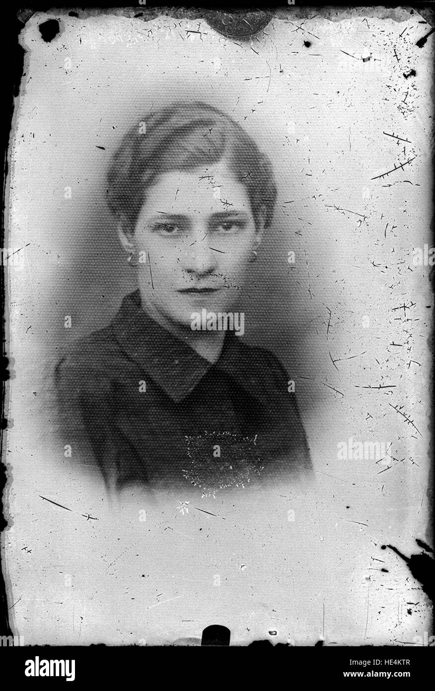 Female portrait, reproduction, Costică Acsinte Archive, Ialomita ...