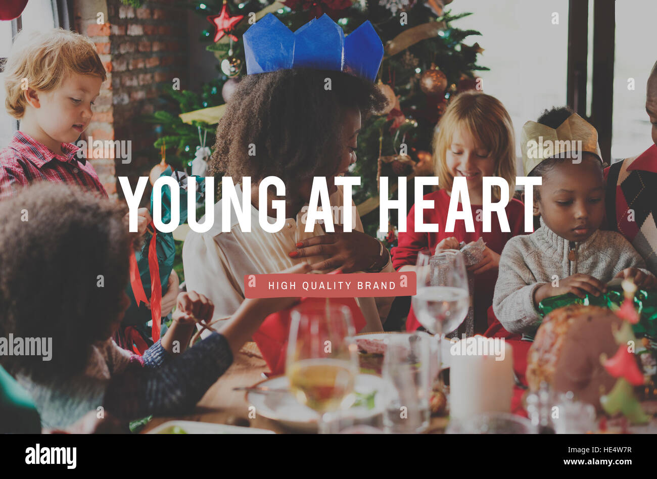 Christmas Warmth Cherish Moments Family Stock Photo - Alamy