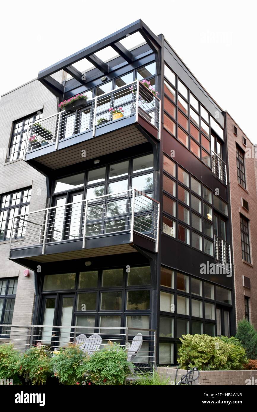 Luxury modern homes in downtown Washington DC Stock Photo Alamy