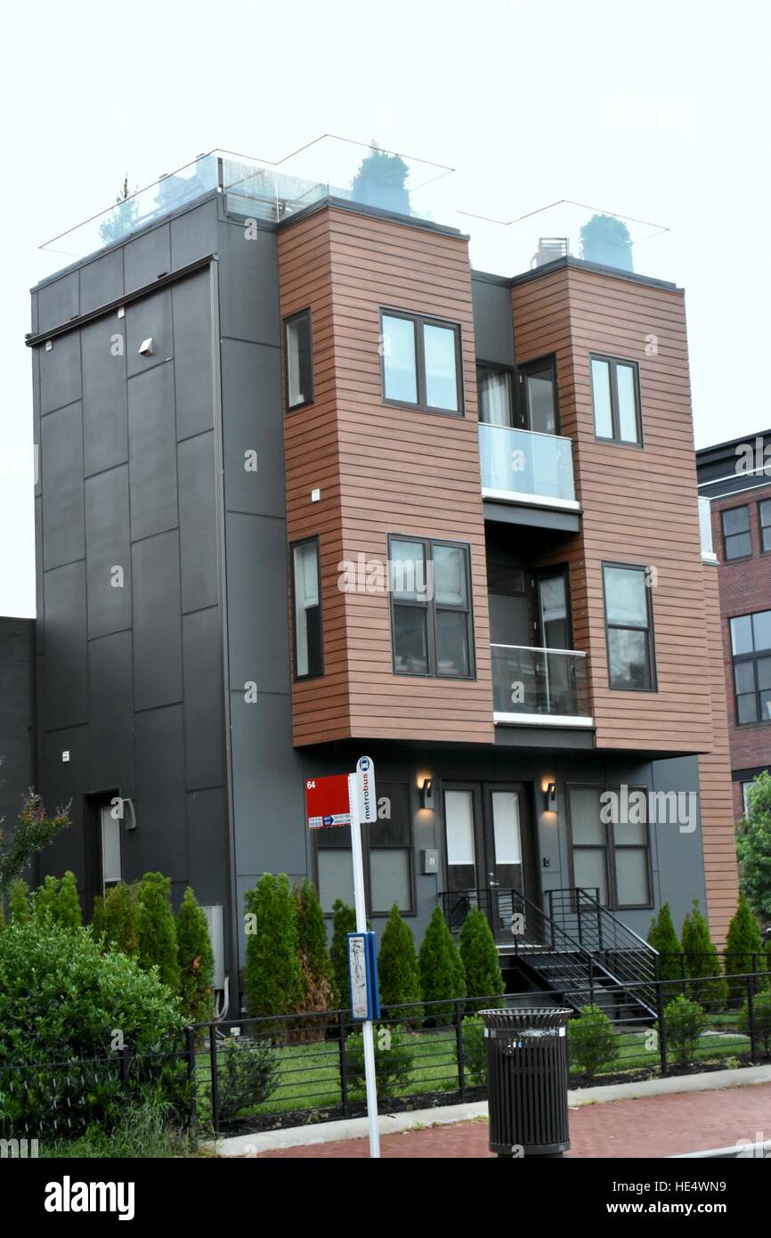 Luxury modern homes in downtown Washington DC Stock Photo Alamy
