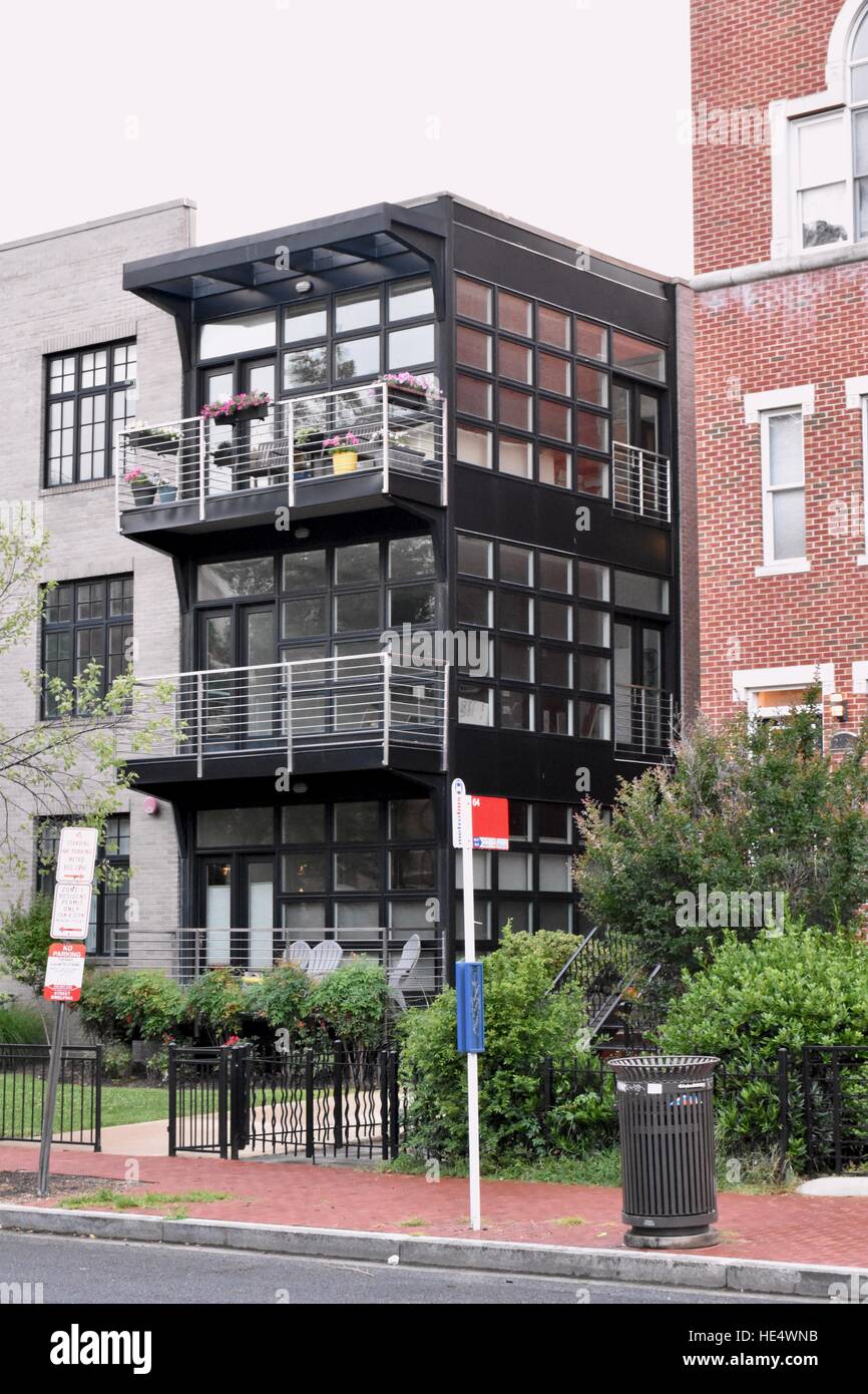 Luxury modern homes in downtown Washington DC, USA Stock Photo Alamy