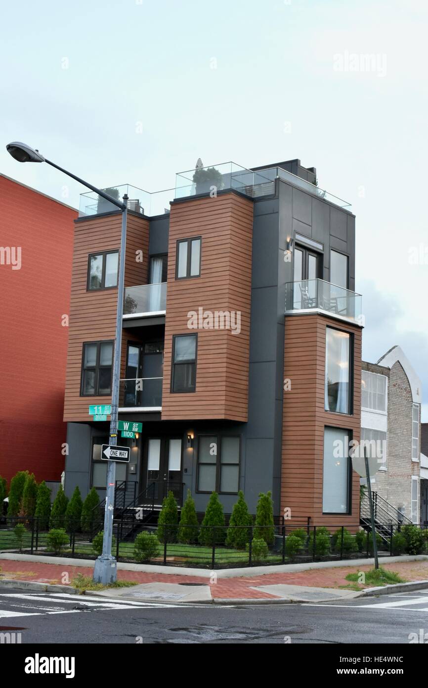 Luxury modern homes in downtown Washington DC, USA Stock Photo Alamy