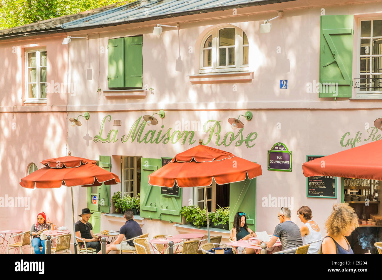 la maison rose, restaurant, cafe Stock Photo