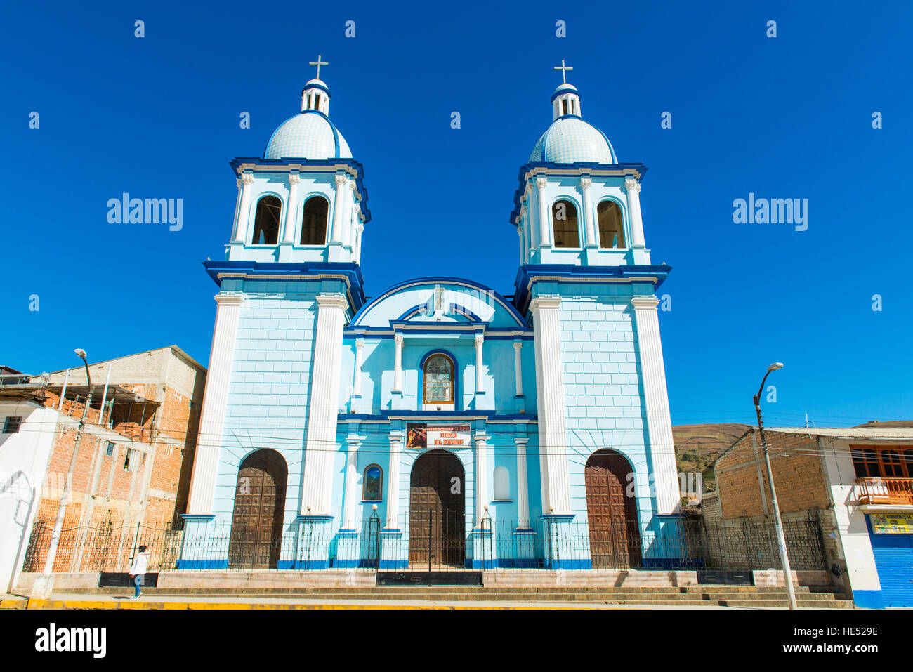 Nuestra Señora del Carmen Church, Celendin, Peru Stock Photo