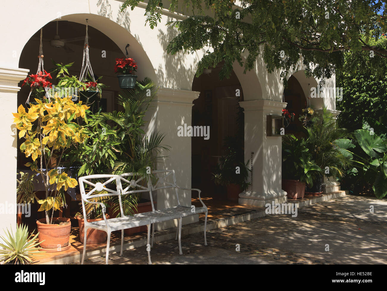 Arcades, upper-class, modern residential area in Punta Cana, Dominican Republic, Caribbean Stock Photo
