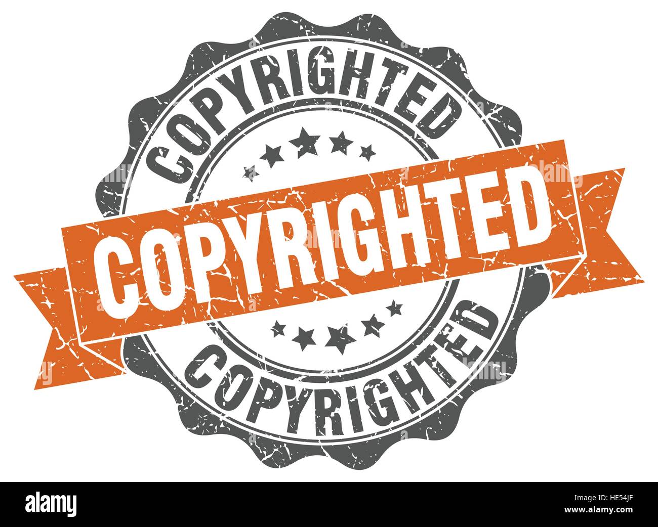 Copyrighted Stamp Sign Seal Stock Vector Image And Art Alamy