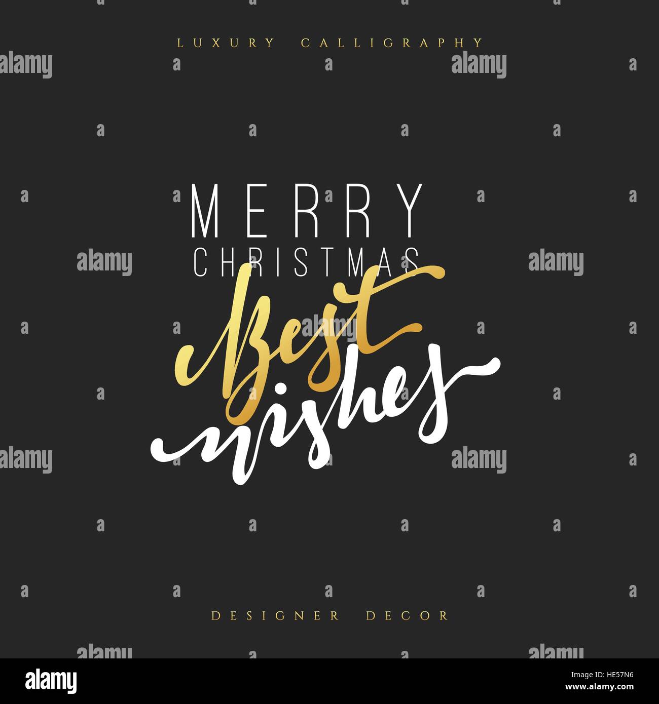 Christmas design handmade calligraphy lettering Stock Vector Image