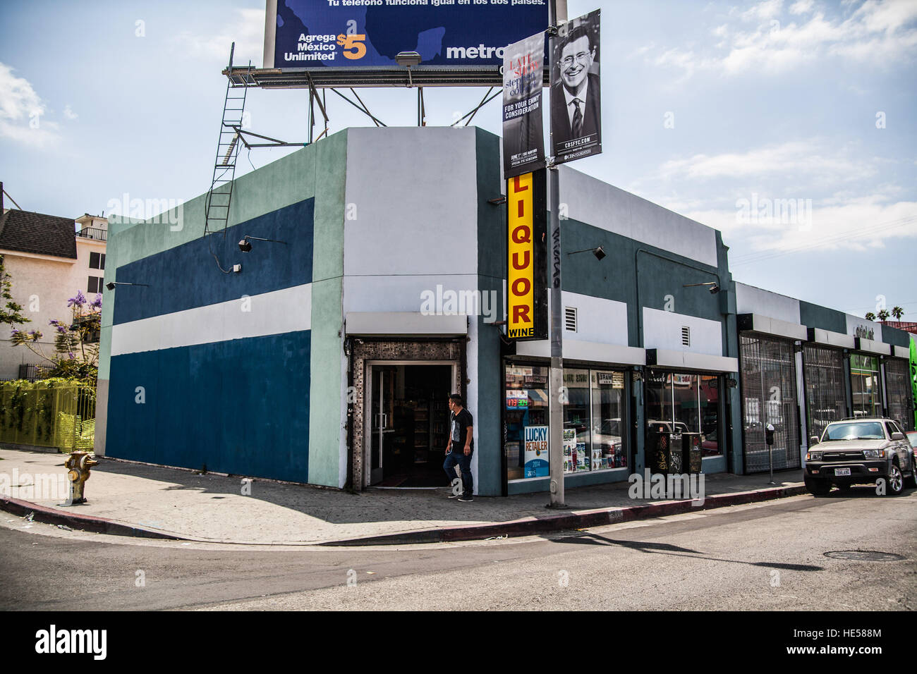 Los Angeles Liquor Stores Stock Photo Alamy